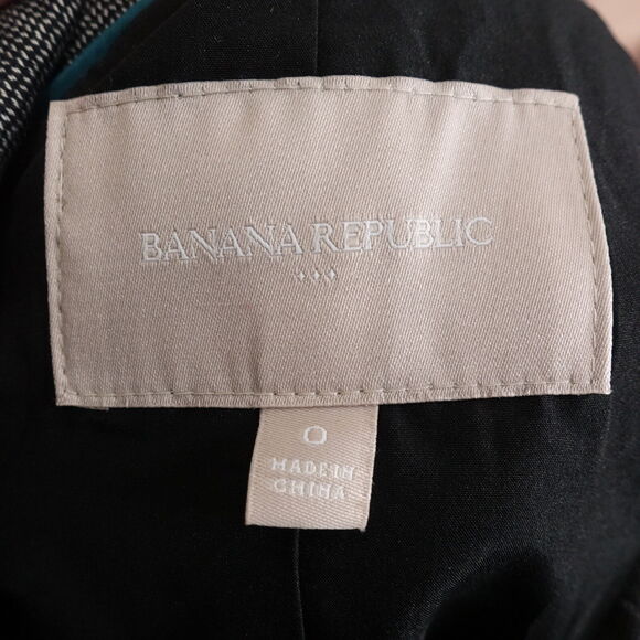 BANANA REPUBLIC GREY SUIT JACKET BLAZER SPORT COAT WOMENS SIZE 0 - Picture 6 of 7